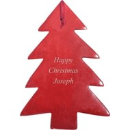 Personalised Red Soap Stone Tree Decoration
