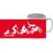 Personalised Dirtbike, Motorbike Riders Evolution 11oz Ceramic Mug