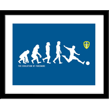 Personalised Leeds United FC Evolution Framed Print
