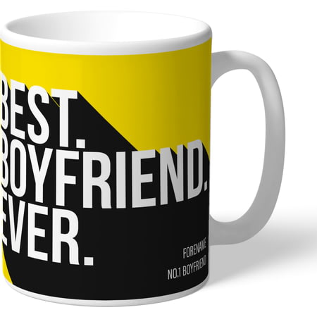 Personalised Watford Best Boyfriend Ever Mug