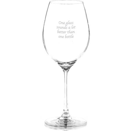 Personalised Engraved Giant Full Bottle Of Wine Glass