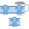 Personalised 'Back of Shirt' Mug & Coaster Set for Manchester City supporters - 11oz Ceramic Mug