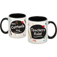 Personalised Teachers Rule Ceramic Mug