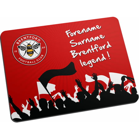 Personalised Brentford FC Legend Mouse Mat