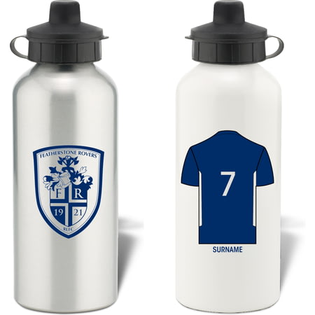 Personalised Featherstone Rovers Aluminium Sports Water Bottle