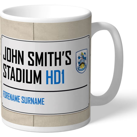 Personalised Huddersfield Town AFC John Smith's Stadium Street Sign Mug