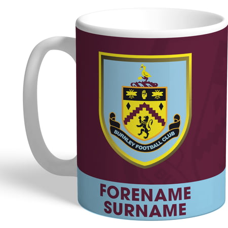 Personalised Burnley FC Bold Crest Mug