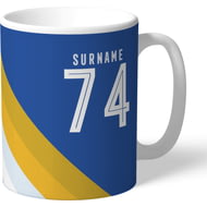 Personalised Leicester City Stripe Mug
