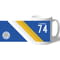 Personalised Leicester City Stripe Mug