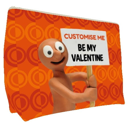 Personalised Morph 'Be My Valentine' Large Wash Bag