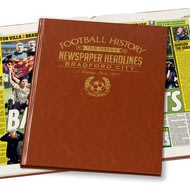 Personalised Bradford Football Newspaper Book - A3 Leatherette Cover