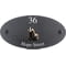 Personalised Badger Wildlife Animal Motif Oval Slate House Sign Plaque 25x13cm