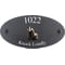 Personalised Badger Wildlife Animal Motif Oval Slate House Sign Plaque 25x13cm
