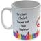 Personalised Crayon Design 11oz Ceramic Mug For Teachers And Mentors - End Of Term Gift