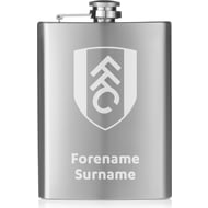 Personalised Fulham FC Crest Hip Flask