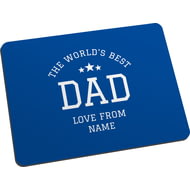 Personalised Leicester City FC World's Best Dad Mouse Mat