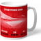Personalised Manchester United FC My Seat In Old Trafford Mug