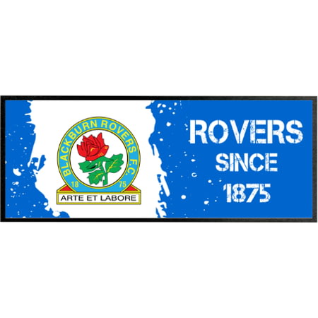 Personalised Blackburn Rovers Paint Splash Regular Bar Runner