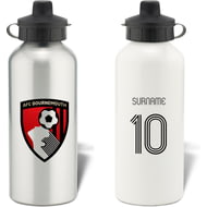 Personalised AFC Bournemouth Retro Shirt Aluminium Sports Water Bottle