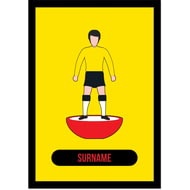 Personalised Watford Player Figure A4 Framed Print