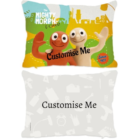 Personalised Morph The Mighty Morph & Chas Rectangle Cushion - 45x30cm