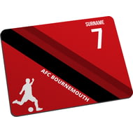 Personalised Colour Stripe Mouse Mat for Bournemouth football fans