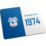 Personalised Cardiff City FC 100 Percent Mouse Mat