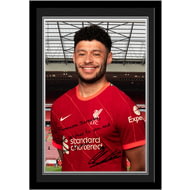 Personalised Liverpool FC Alex Oxlade-Chamberlain Autograph A4 Framed Player Photo