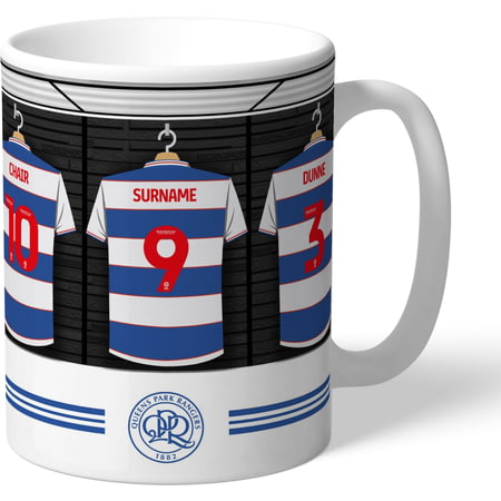 Personalised Queens Park Rangers FC Dressing Room Shirts Mug