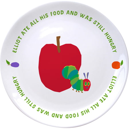 Personalised Very Hungry Caterpillar Still Hungry 8" Ceramic Plate