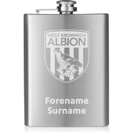 Personalised West Bromwich Albion FC Crest Hip Flask