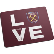 Personalised West Ham United FC Love Mouse Mat
