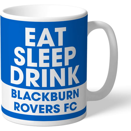 Personalised Blackburn Rovers FC Eat Sleep Drink Mug