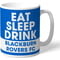 Personalised Blackburn Rovers FC Eat Sleep Drink Mug