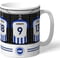 Personalised Brighton & Hove Albion FC Dressing Room Shirts Mug