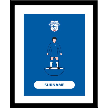 Personalised Cardiff City Player Figure Framed Print