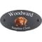 Personalised Vizsla Dog Motif Oval Slate House Sign Plaque 25x13cm