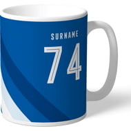 Personalised Cardiff City Stripe Mug