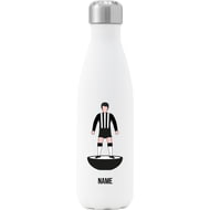 Personalised Newcastle Player Figure Insulated Water Bottle - 500ml - White
