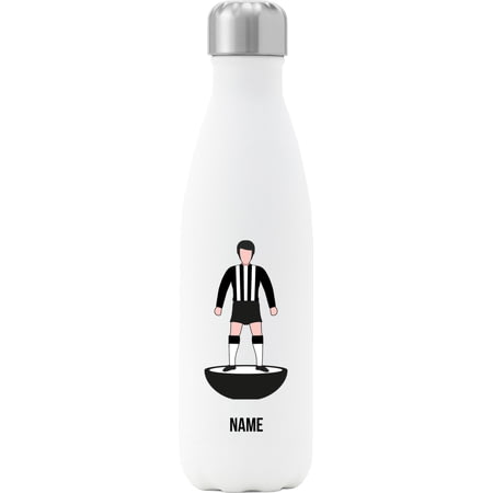 Personalised Newcastle Player Figure Insulated Water Bottle - 500ml - White