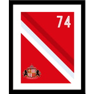 Personalised Sunderland AFC Stripe Framed Print