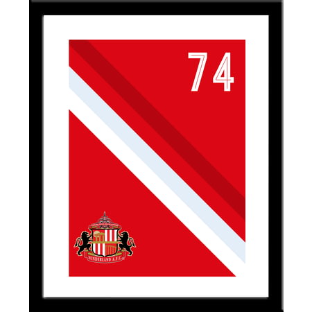 Personalised Sunderland AFC Stripe Framed Print