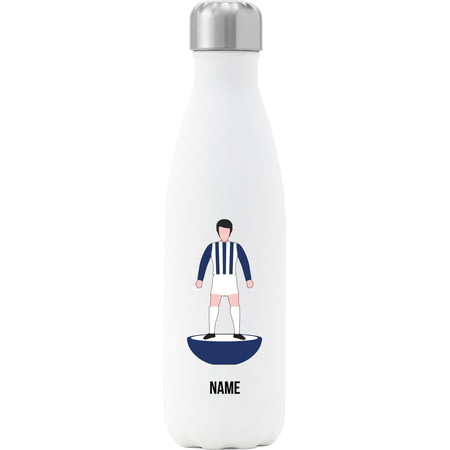 Personalised West Bromwich Albion Player Figure Insulated Water Bottle - 500ml - White