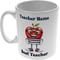 Personalised Best Teacher Apple 11oz Ceramic Mug For Teachers And Mentors - End Of Term Gift