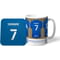 Personalised Birmingham City Dressing Room Shirts Mug & Coaster Set