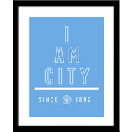Personalised Manchester City FC I Am Framed Print