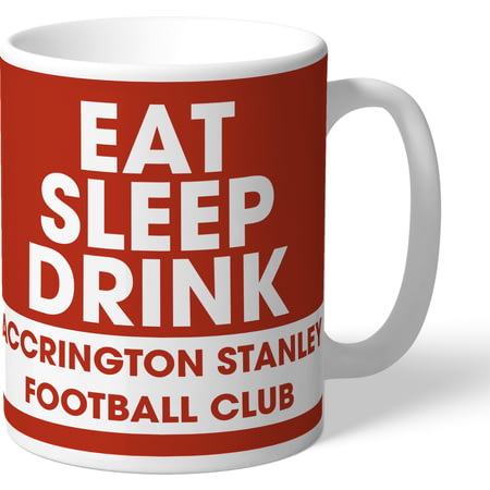 Personalised Accrington Stanley Eat Sleep Drink Mug