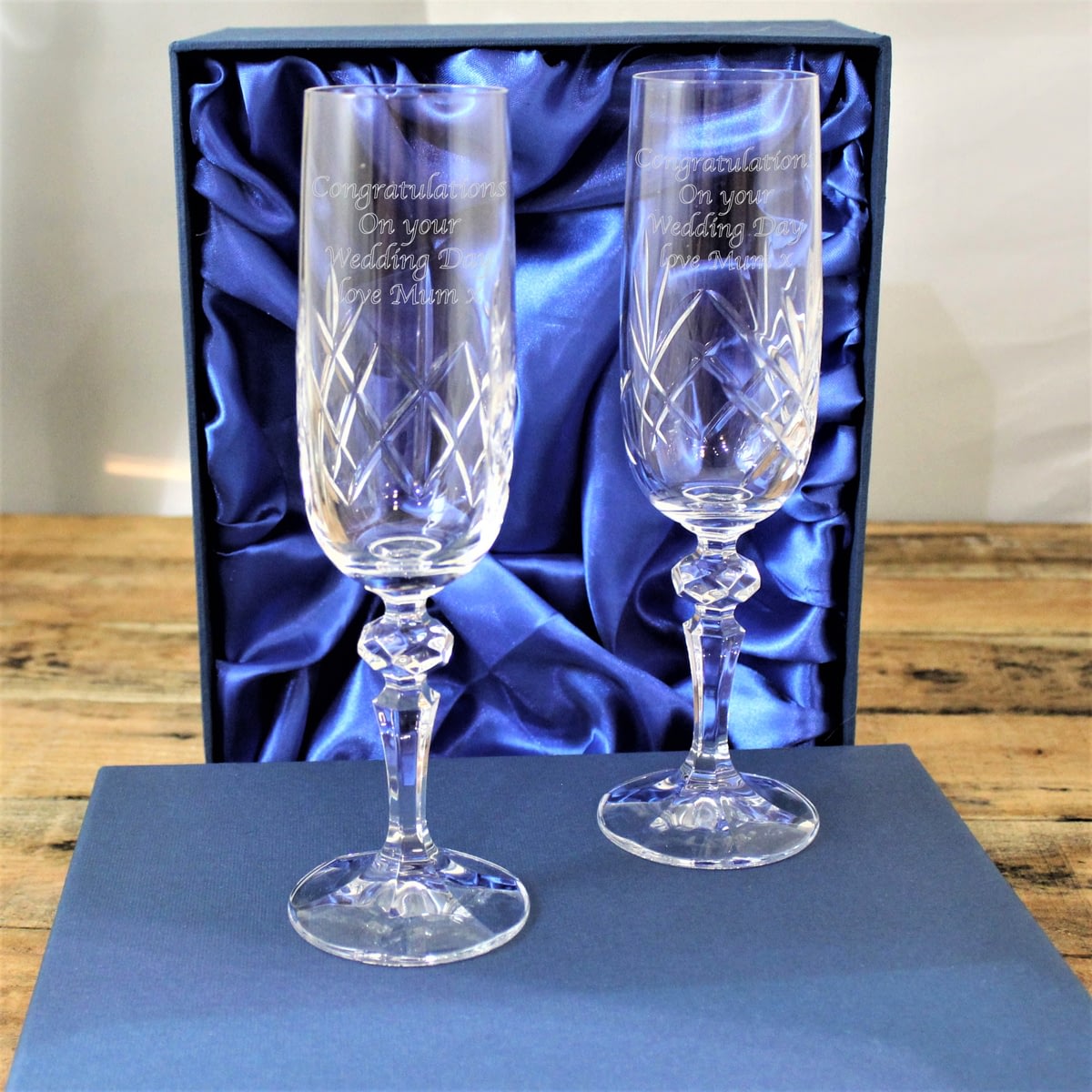 presentation box for champagne flutes