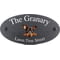Personalised Doberman Pinscher Dog Motif Oval Slate House Sign Plaque 25x13cm