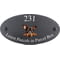 Personalised Doberman Pinscher Dog Motif Oval Slate House Sign Plaque 25x13cm